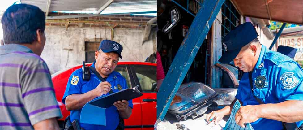 Multas de hasta $2,200 a talleres por obstruir aceras en San Salvador