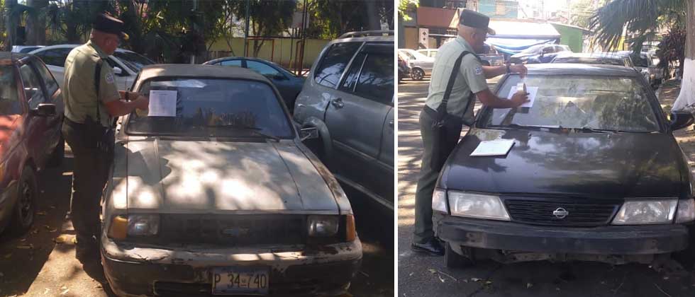 Dueños de carros abandonados tienen 24 horas para retirarlos de la vía pública