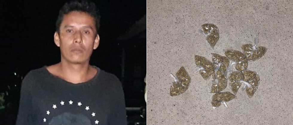 Capturan a sujeto con varias porciones de droga en San Martin