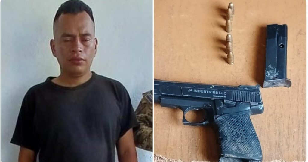 Capturan a sujeto ebrio que realizaba disparos al aire en Sonsonate