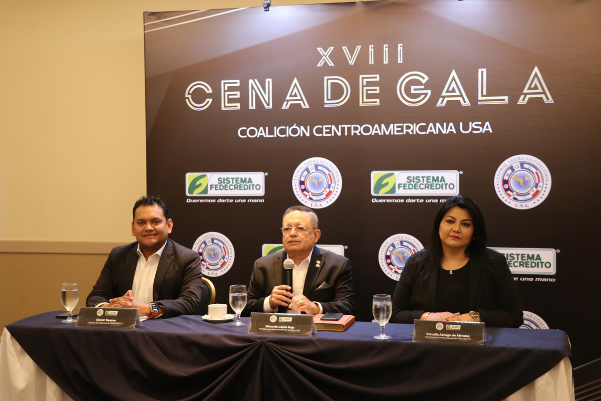EL SISTEMA FEDECRÉDITO PATROCINADOR OFICIAL DE LA XVIII CENA DE GALA DE LA COALICIÓN CENTROAMERICANA USA