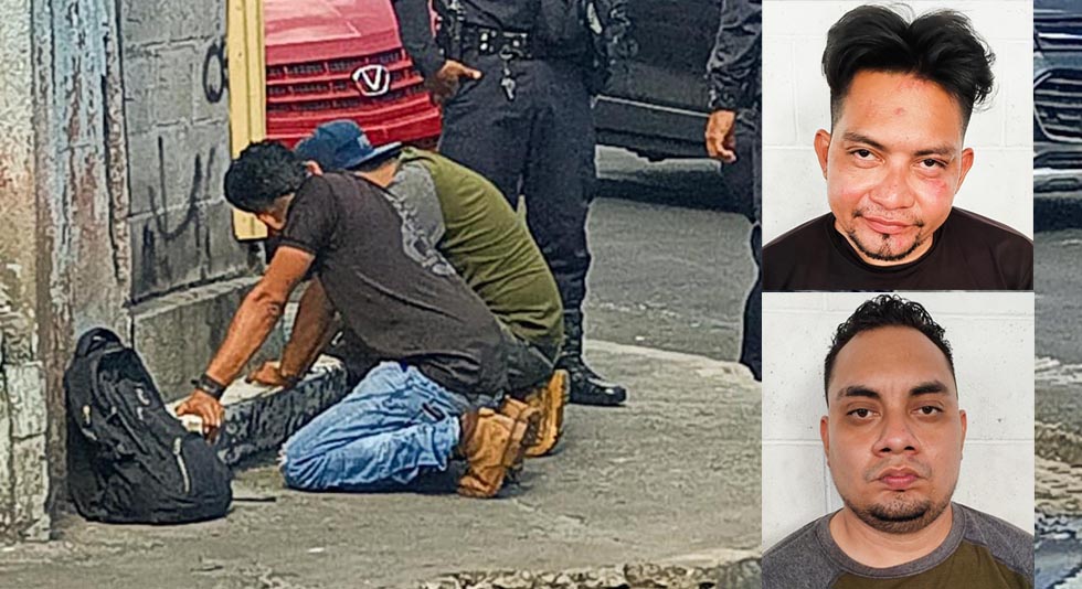Capturan a sujetos que atacaron con cuchillo a cuatro personas en San Salvador