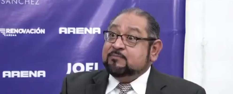 Joel Sánchez propuso cambiar himno de ARENA pero fue rechazada