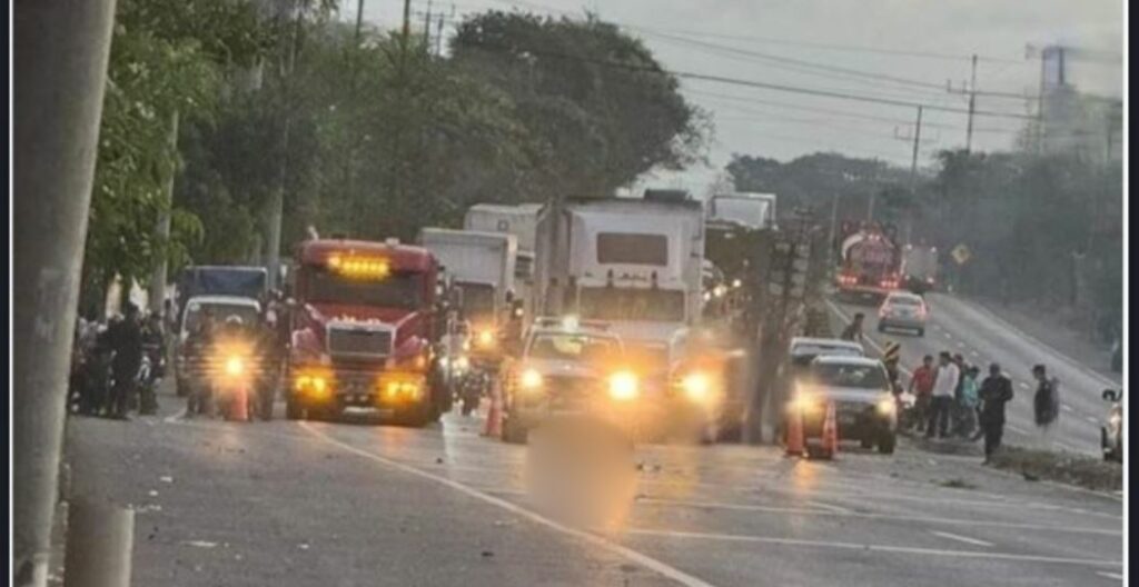 Peatón pierde la vida esta mañana al intentar cruzar la carretera