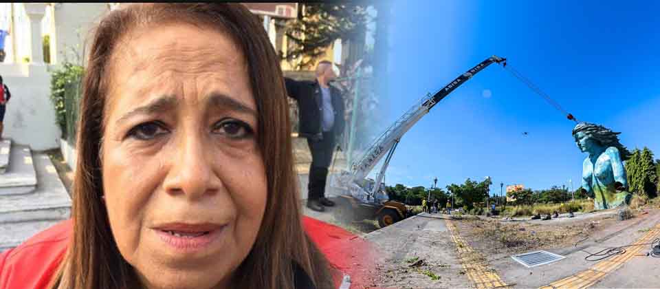 Nidia Díaz molesta por demolición de monumento a la “reconciliación”