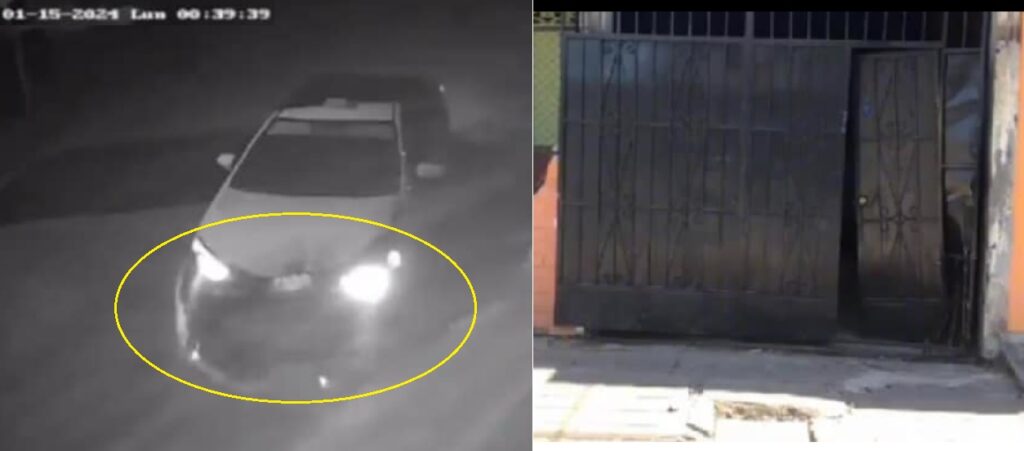 Taxista choca contra un portón y lo destruye, luego huye del lugar (VIDEO)