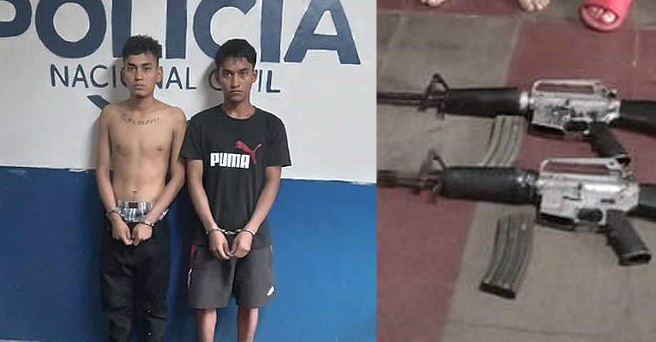 Pandilleritos que trasladaban armas largas son capturados en La Libertad