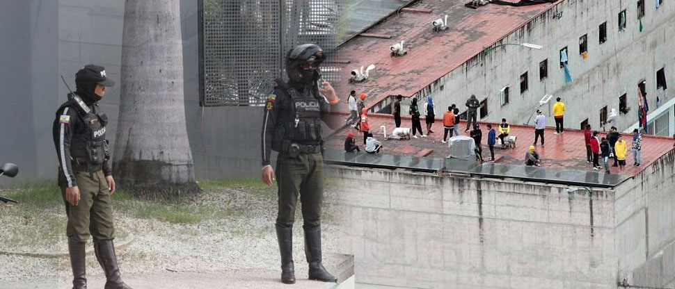 Retienen como rehenes a 139 funcionarios en cinco cárceles de Ecuador