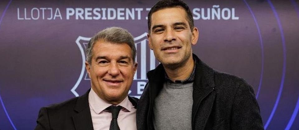 Joan Laporta no descarta al mexicano Rafa Márquez como nuevo técnico