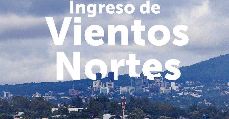 Anuncian el ingreso de vientos norte para esta noche y madrugada del domingo