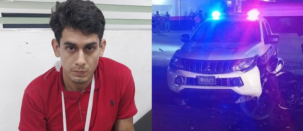 Arrestan a conductor ebrio tras impactar contra una patrulla