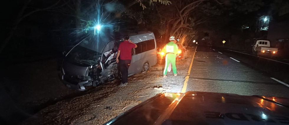 Un lesionado tras fuerte accidente carretera a Cojutepeque
