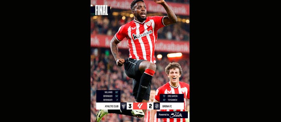 El Athletic ‘hace’ más líder al Madrid