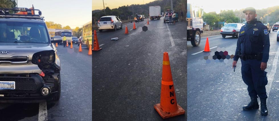 Hombre muere arrollado carretera hacia San Salvador