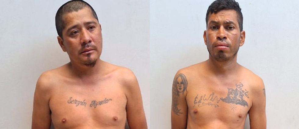 Militares capturan a dos MS frente al mercado municipal de Ahuachapán