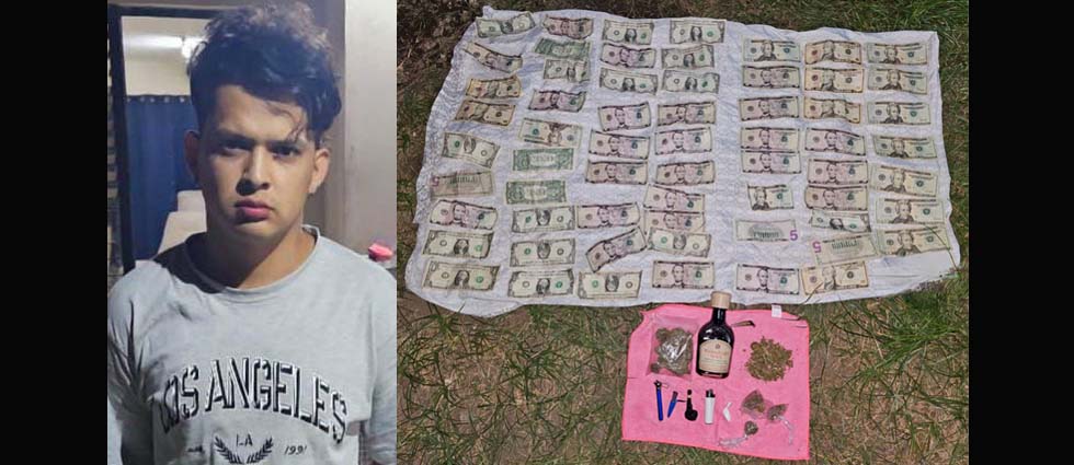 Arrestan a sujeto tras hallarle droga y dinero cuya procedencia no pudo justificar