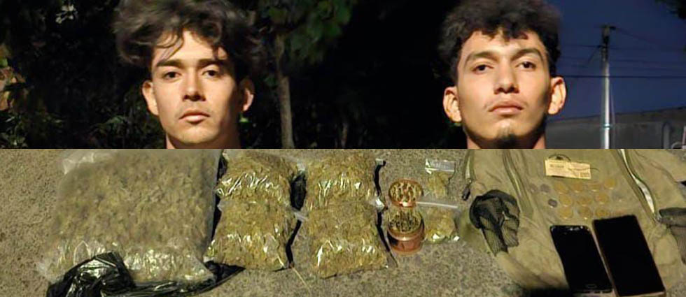 Caen sujetos que transportaban droga en un auto