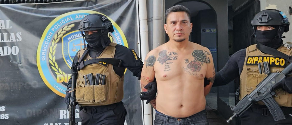 Cae en Honduras alias Roldán, gatillero de la MS y miembro de la lista de los más buscados