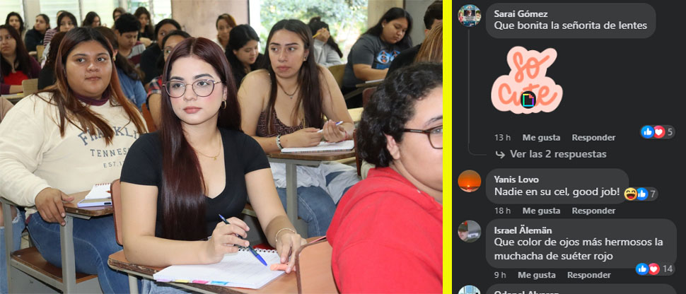 Estudiante de la UES enamora a los cibernautas tras publicación oficial