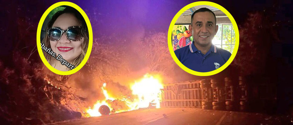 Ellos eran Patricia y Javier, quienes fallecieron tras chocar contra rastra en San Luis Talpa