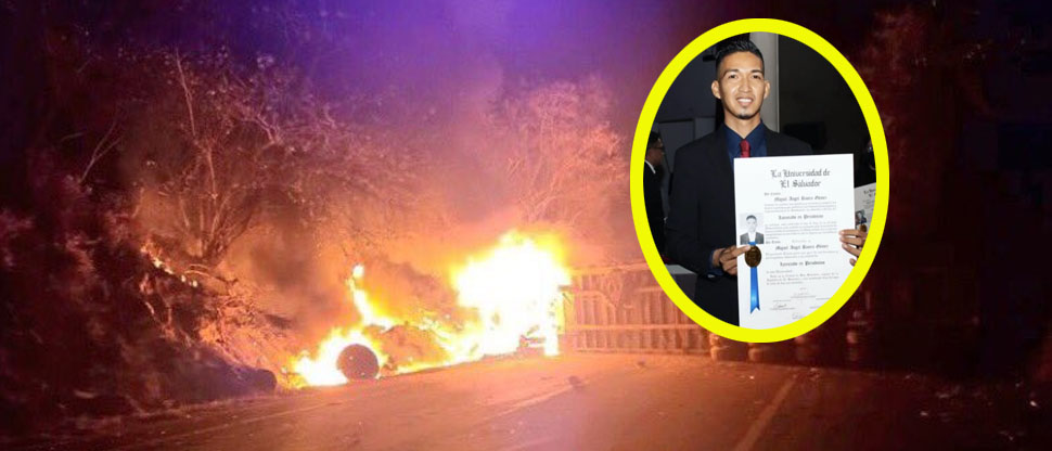 Él era Miguel, graduado de licenciatura en Periodismo de la UES fallecido en brutal choque