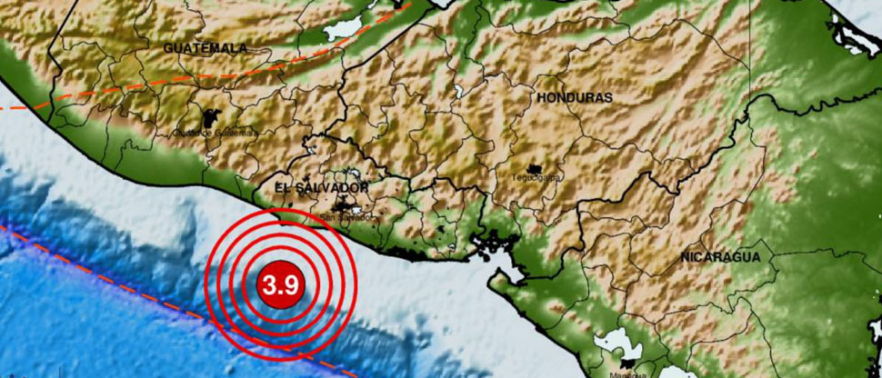 MARN reporta otro sismo sensible en varios puntos del país