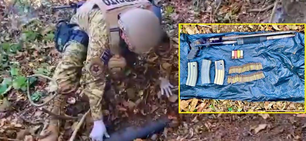 Militares ubican armamento que delincuentes dejaron abandonado en Ahuachapán