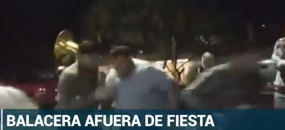 Dos fallecidos tras desatarse balacera en medio de una fiesta en México