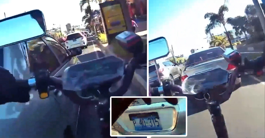 En menos de diez segundos, conductora comete cuatro faltas y deberá pagar más de $114 en multas