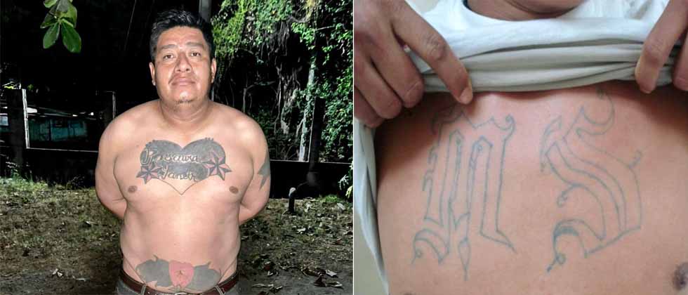 Militares capturan a MS que borró sus tatuajes por miedo a la justicia