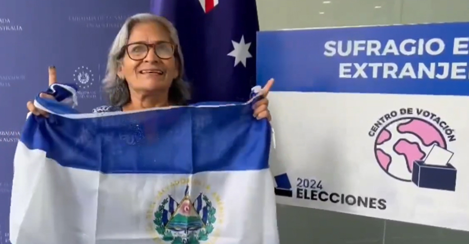 Salvadoreña que visita Australia confirma que pudo ejercer su voto de forma presencial