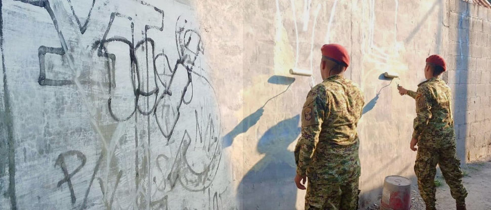 Tras denuncia ciudadana, militares eliminan vestigios de pandillas que un quedan en San Martín