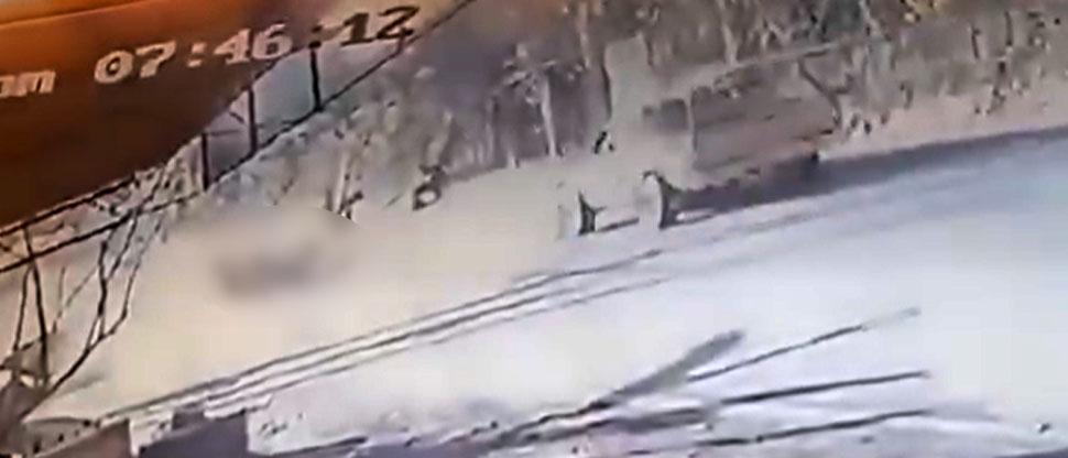 Cámara capta momento justo cuando una persona es atropellada en carretera a Santa Ana