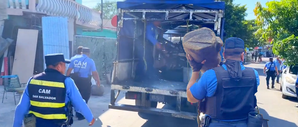 Continúan retirando obstáculos que personas utilizan para reservar parqueos