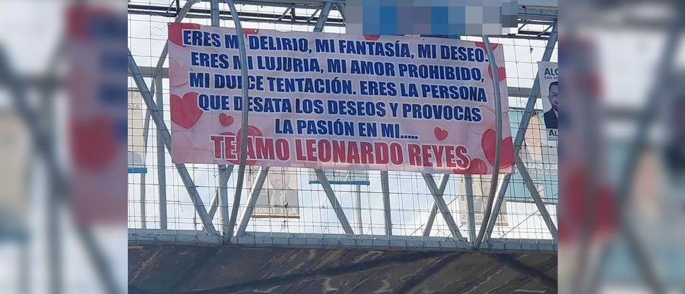 Salvadoreña se las ingenia para enviarle un mensaje a “su amor prohibido”