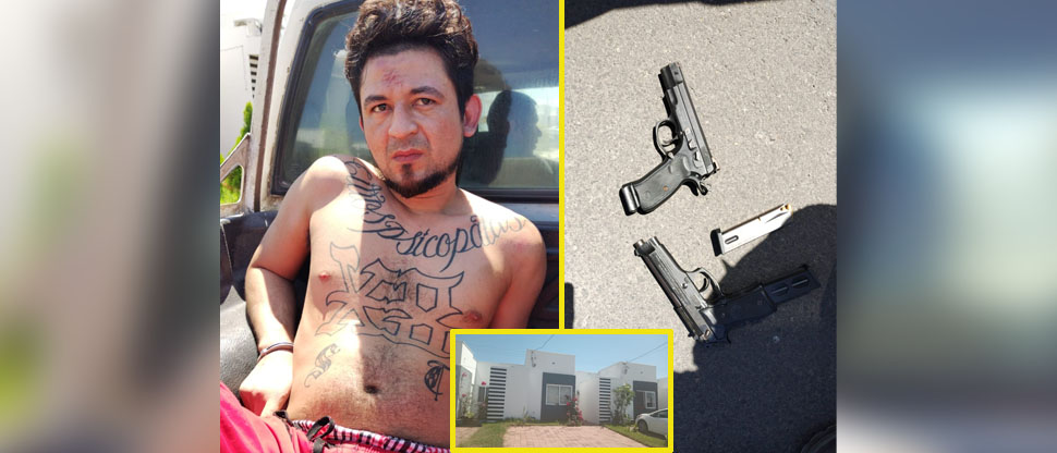 Cae uno de los pandilleros más peligrosos de Apopa que se escondía en residencia privada 