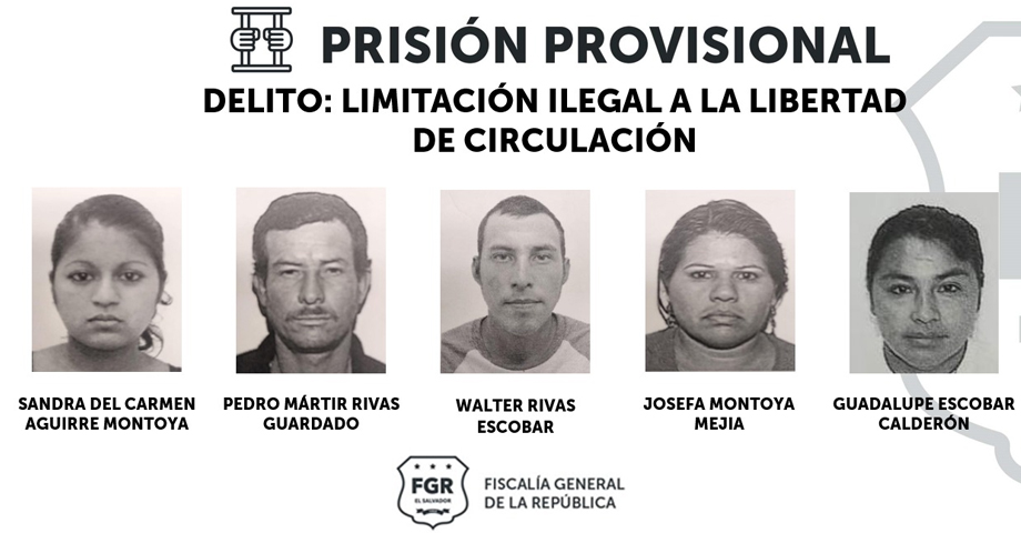 Ordenan prisión para pandilleros que sacaron a una familia de su vivienda en Cabañas