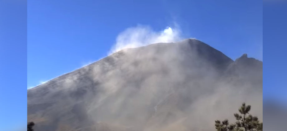 Reportan incremento de actividad en el volcán Popocatépetl (México)
