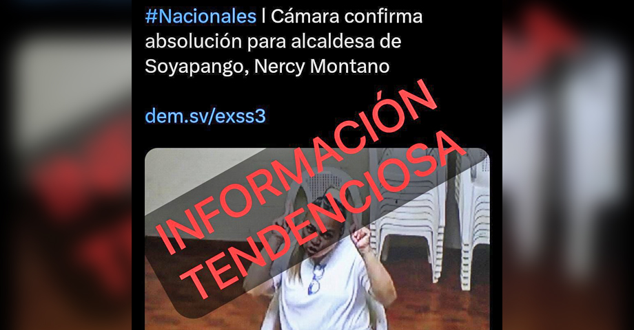 Fiscalía desmiente publicación de medio escrito sobre supuesta absolución de exalcaldesa de Soyapango