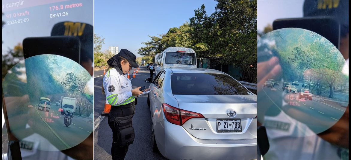 VMT sanciona a conductores por sobrepasar los límites de velocidad