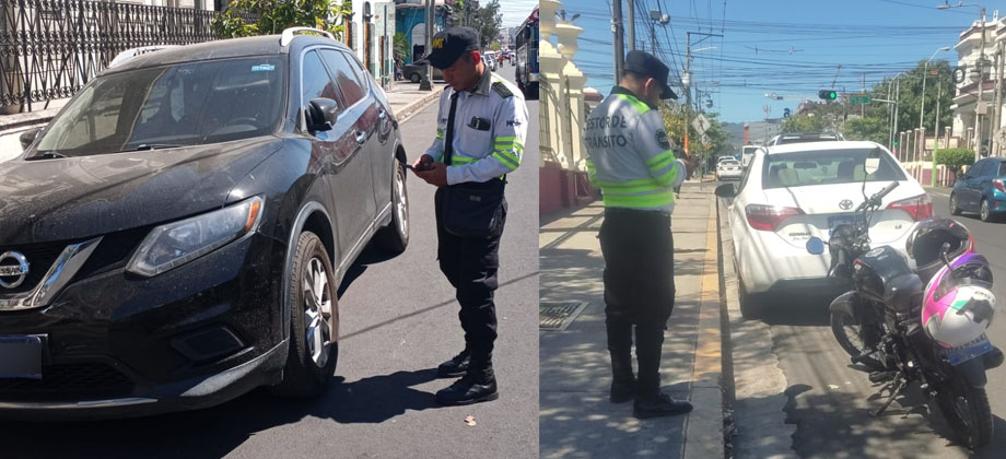 Multan a conductores por estacionarse en ejes preferenciales