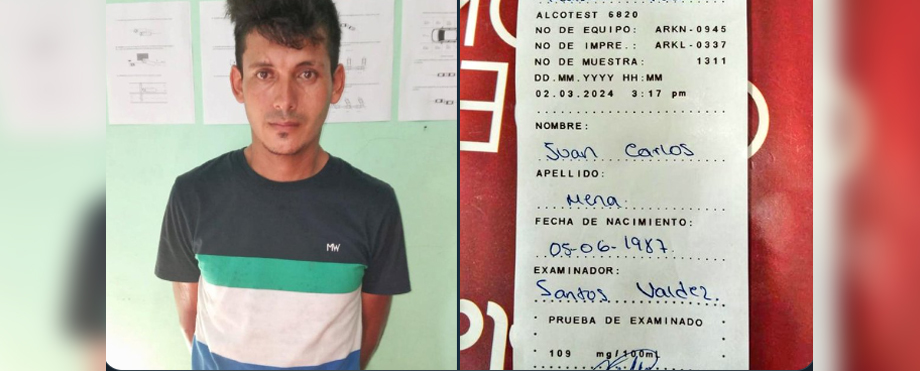 Otro sujeto es capturado tras ser sorprendido manejando en estado de ebriedad