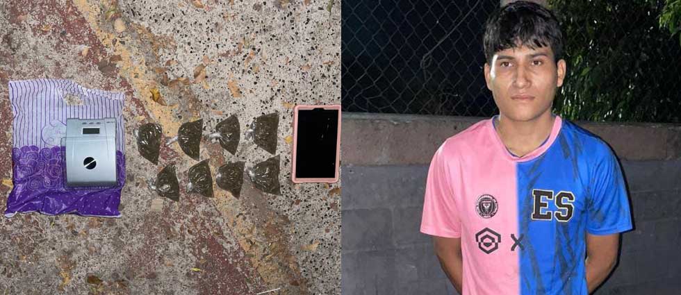 Capturan a sujeto tras hallarle varias porciones de droga