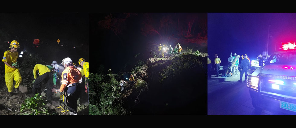 Rescatan a hombre que se lanzó a barranco de 80 metros de profundidad en Los Chorros