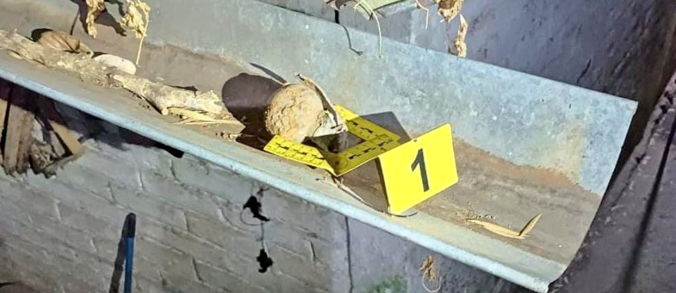 Hallan granada M-67 en el techo de una vivienda