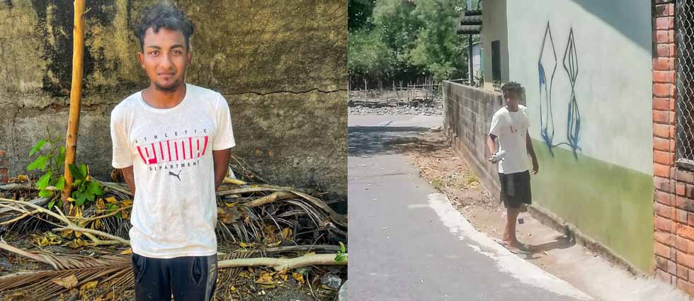 Arrestan en flagrancia a 18-R que pintaba grafitis alusivos a su pandilla