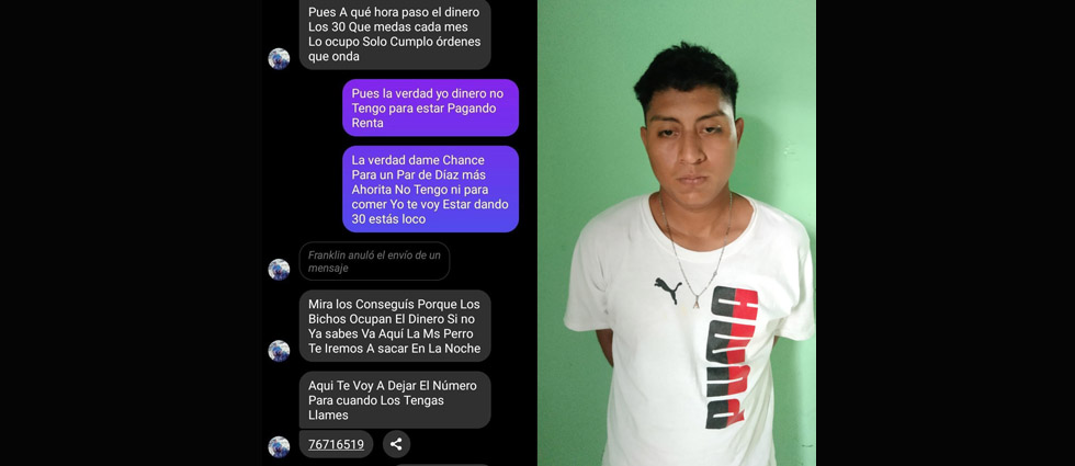 Capturan a sujeto que extorsionaba en nombre de la MS por medio de redes sociales