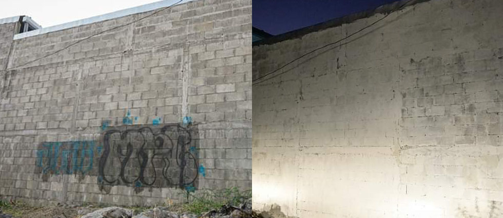 Eliminan vestigios de pandillas en colonia de La Paz