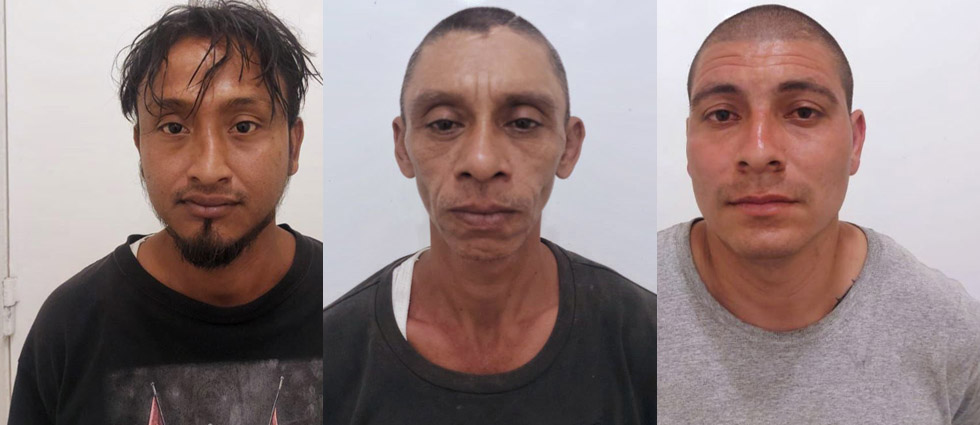 Capturan a tres pandilleros gracias al trabajo coordinado con la INTERPOL de Guatemala