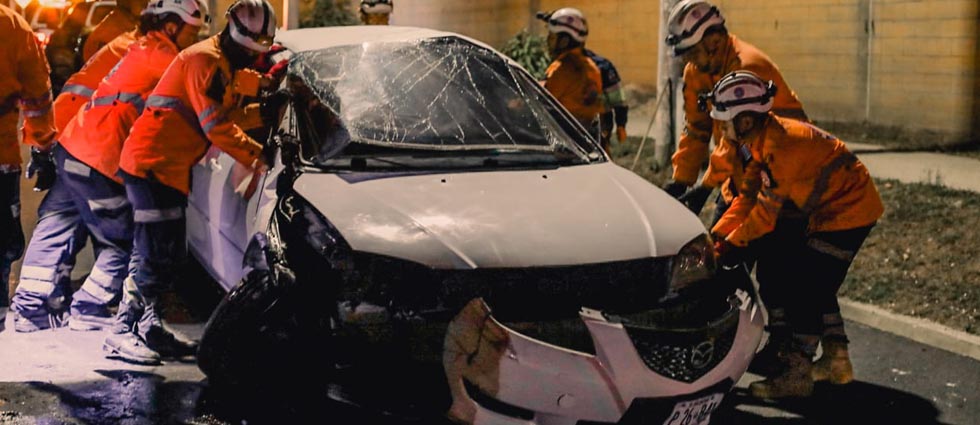 Cuatro lesionados tras accidente en la avenida Jerusalén